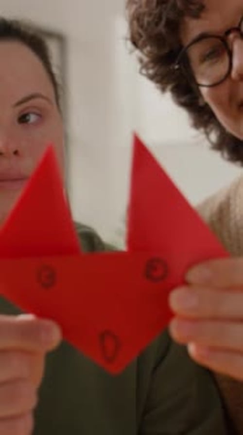 Crafting Red Paper Fox with Friends