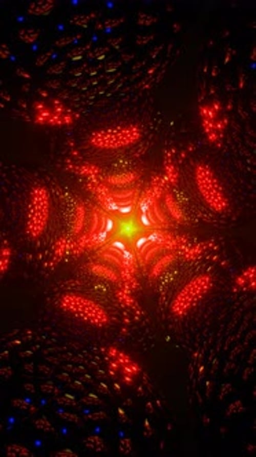 Vertical Video of Mesmerizing Geometric Spirals Shifting in Seamless Animation