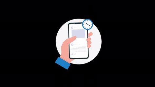 Infinite Scrolling Concept Animation Video - Transparent