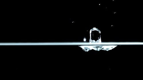 Super Slow Motion Water Drop Filmed on a Highspeed Camera at 1000 Fps