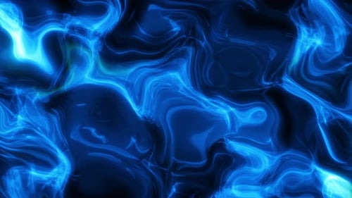 Abstract Blue Plasma Fluid Swirl Motion Background