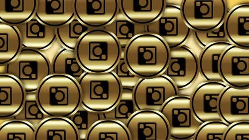 Gold Instagram Logo