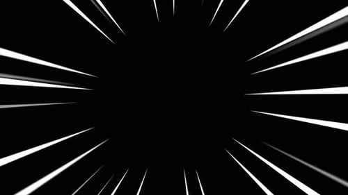 Abstract Radial Speed Lines Burst Animation