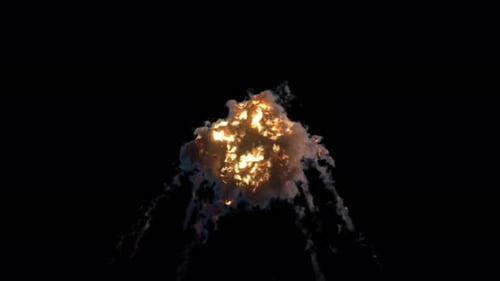Feuer- und Rauchexplosion
