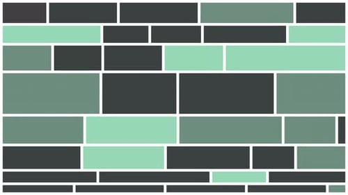 Synergy Collection: Looping background full screen animation of dynamic blocks of different shades o