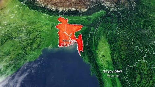 Bangladesh 3D Map