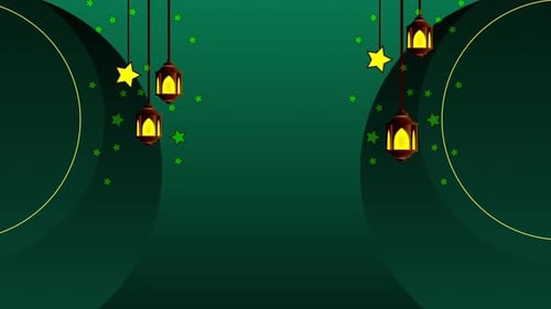 Islamische Hintergrundanimation