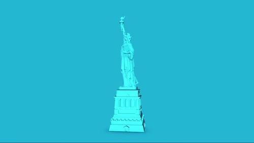 Statue Of Liberty Blue