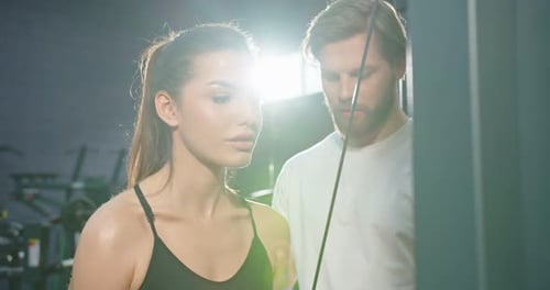 Good Result Cropped View of the Strong Healthy Tired Women Doing Push Ups While Training Arms with