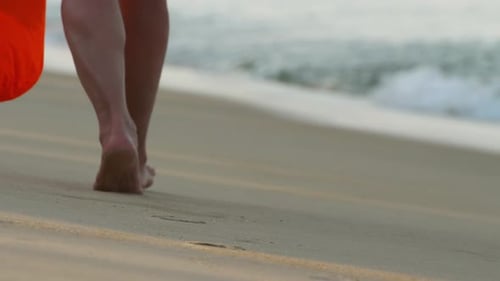 Barefoot Beach Walking