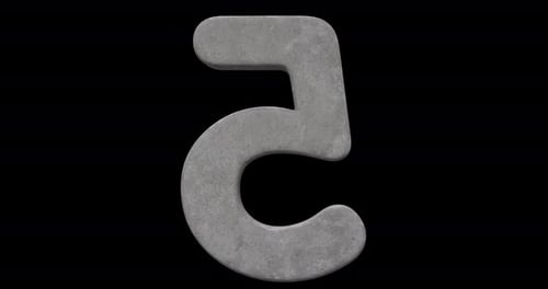 Stone 3D Numbers Loop