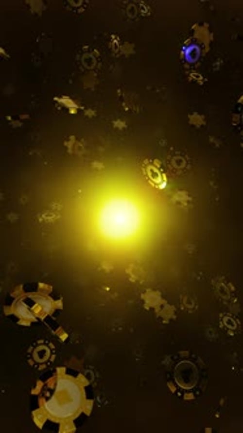 Casino Chips Set In The Air 04 HD