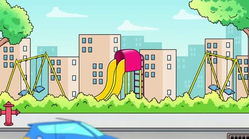 Cartoon Kids Playground