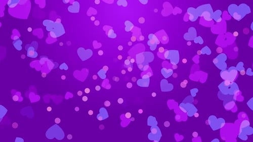 Animated Floating Hearts Love Background Loop