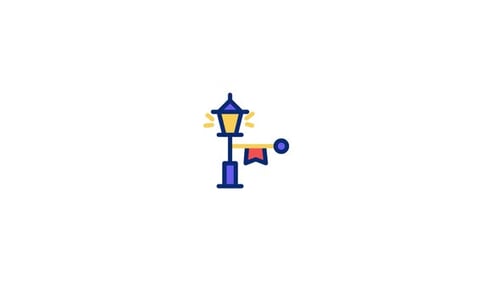 Street Lamp Animated Icon