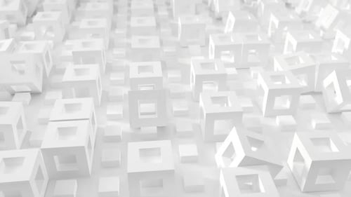 Rolling White Cubes Background 112