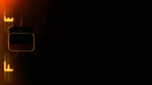 4k cinematic light transition effect with glowing frame reveal in dark ambiance