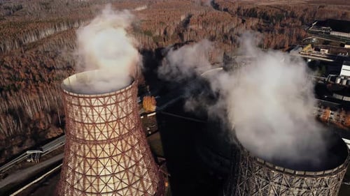 Industrial Building Power Station Generation of Electricity and Heat Coal Heat Production