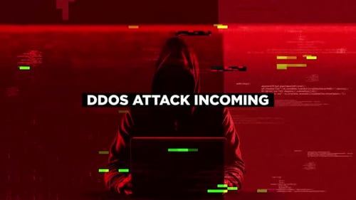 DDoS Attack Eingehender Warntext ohne Signalhintergrund