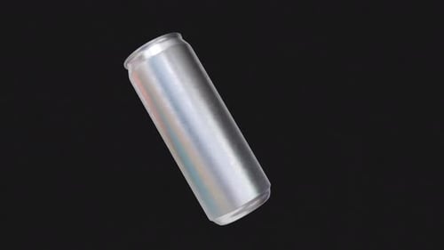 3D Spinning Aluminum Beverage Can Product Animation