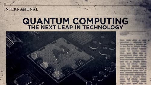 Quantum Computing The Next Leap In Technology Title On Newspaper Headline