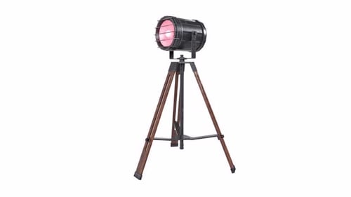 Spotlight 3d object rotating loop