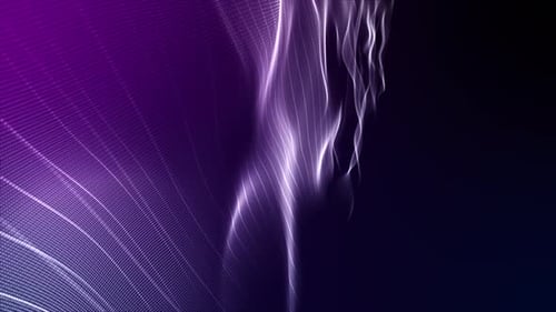 Abstract Particle Waves Motion Graphic Background