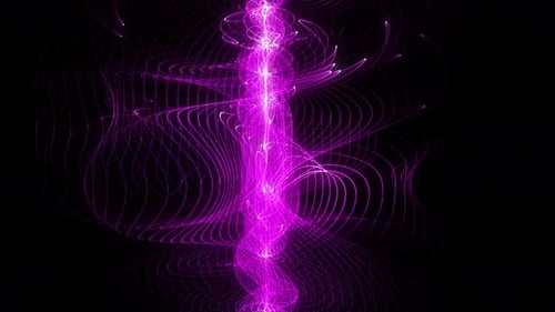 Pink Swirl Spline Particles Wave Flow Loop V4