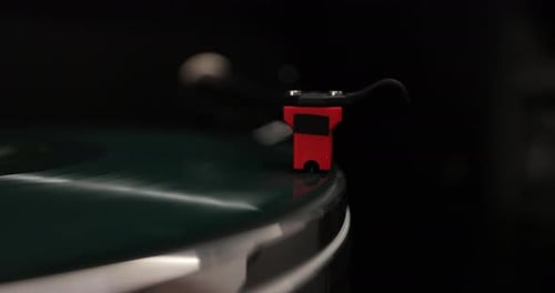 Vintage Record Player Needle Close Up