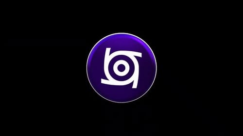 3D Glossy Sphere Logo Reveal Animation