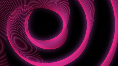 Abstract Pink Swirling Spiral Lines Loop Background