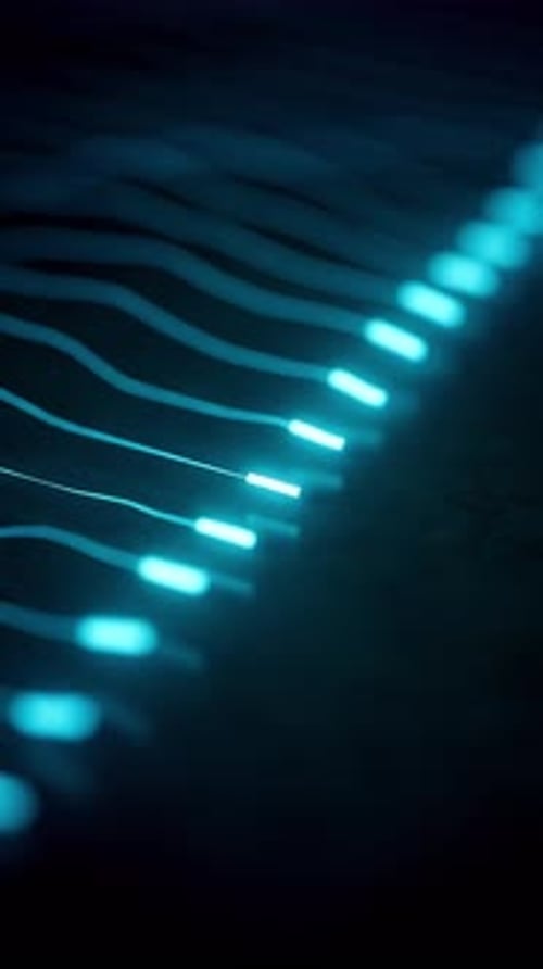 Satisfying Loop of 3D Optical Fiber Neon Lights