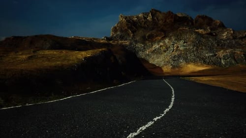 Aerial View of Great Ocean Road at Sunset