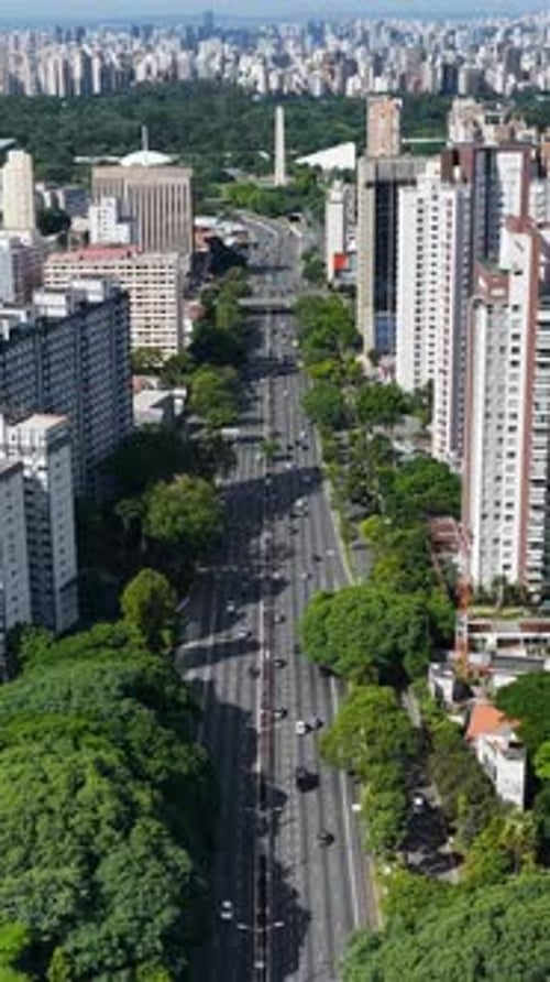 23rd Avenue in downtown Sao Paulo in Brazil.