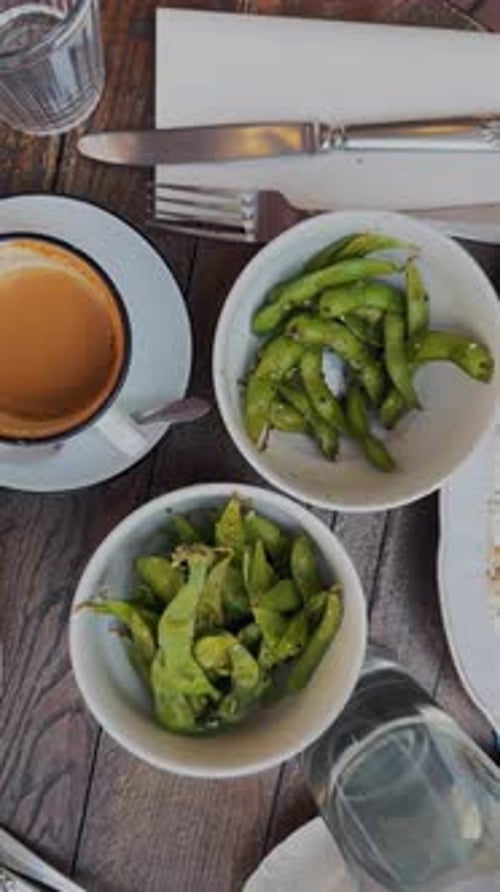 A Healthy Morning Breakfast on a Summer Terrace