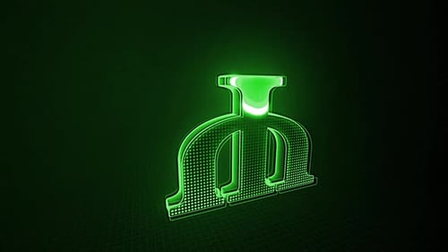 Neon Green Futuristic Logo Reveal Animation