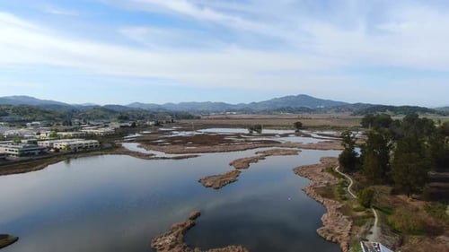 Aerial Wetlands: Exploring Nature's Marsh Lands Beauty by Drone