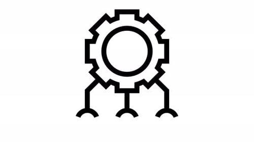 system line icon animation
