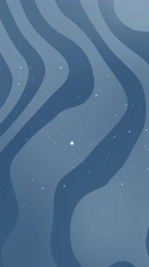 Fluid Abstract Wavy Background Animation with Sparkling Particles