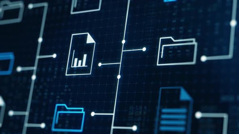 Digital Data File Network Background Loop, Backgrounds Motion Graphics ...
