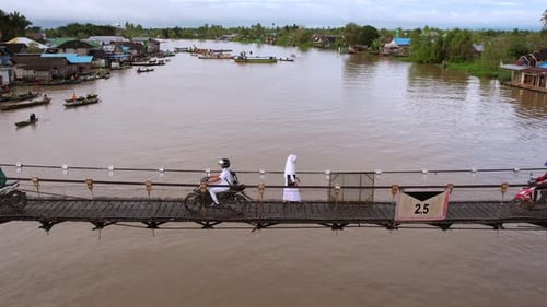 Life on the Water, Bridge Access to School and Community in Banjarmasin