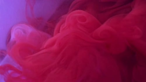 Malerei, flüssige Farbe, Rauch, Wolke, Rot, Violett, Glanz