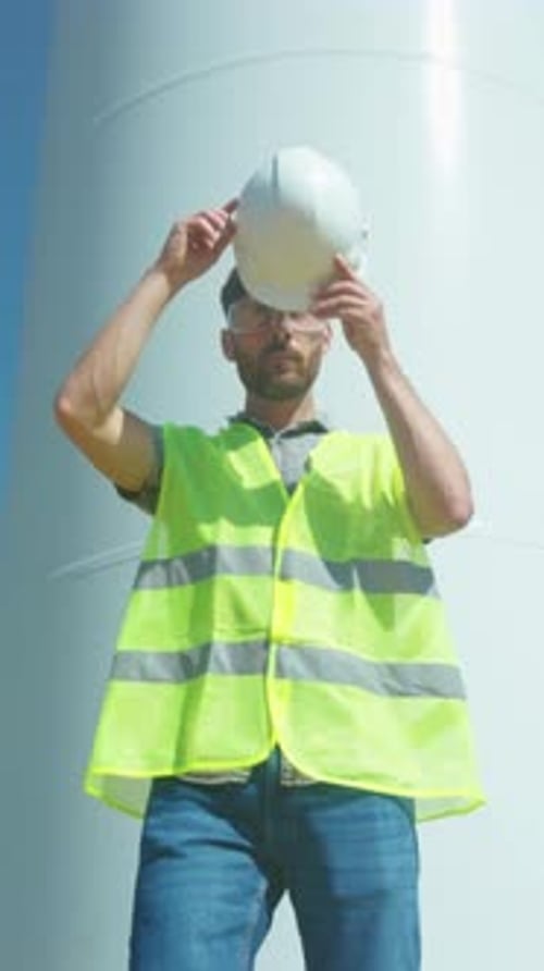 Safety Gear Inspection Conducting Comprehensive Safety Procedures with Protective Gear Before