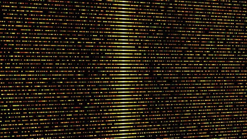 Abstract Grid of Glowing Dots Data Stream Background Loop