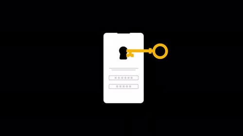 Security Access Concept Animation Video - Transparent