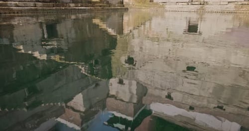 Water Storage and Toorji Ka Jhalra Baoli Stepwell in Jodhpur Rajasthan India Vertical Pan
