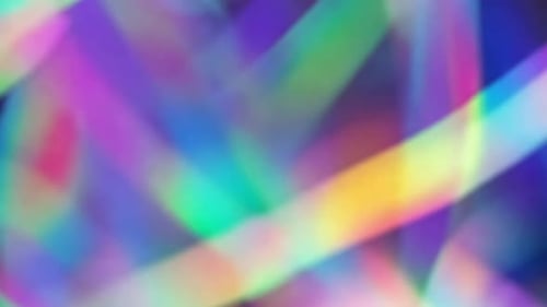 Graphique animé abstrait Vibrant Rainbow Light Trails avec So
