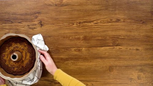 Baking Gingerbread Bundt Cake with Caramel Frosting Ingredients