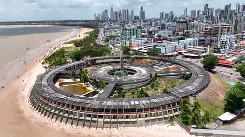 Paisagem urbana da cidade de João Pessoa, estado da Paraíba no nordeste do Brasil.