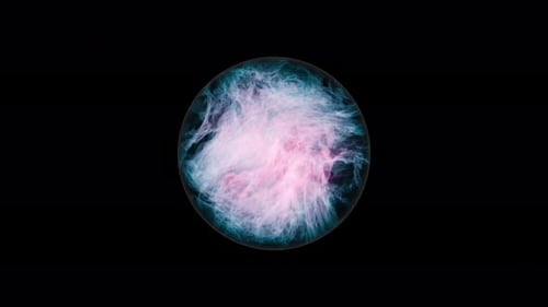 Abstract Energy Orb Fluid Swirling Animation